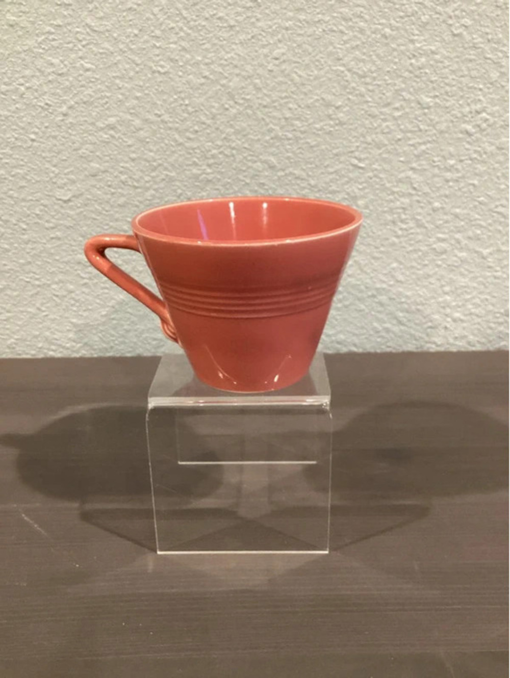 Pink / Rose Homer Laughlin Harlequin , Fiesta Ware Coffee Tea Cup